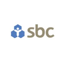 Logga för SBC - text i brunt