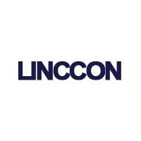 Logga för Linccon - text i blått